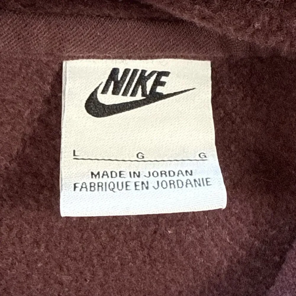 Nike Sportswear Club Fleece Pullover Hoodie Kids Large Burgundy Maroon